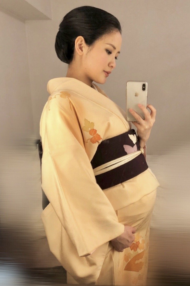 妊娠中も！着物姿でお出かけなどもしていたMOEさん