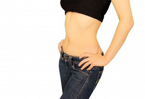 綺麗なウエストラインの画像