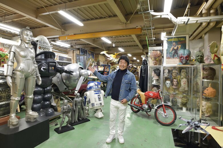 倉庫のコレクションと北原さん