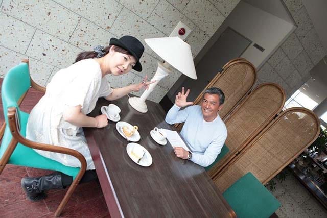 渡辺裕之さん（写真右）と映画『桜田門外の変？！』の撮影で