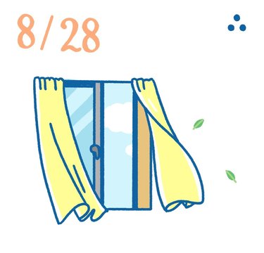 8月28日の開運風水｜“天地始粛”頃に風を通して住居運アップ！ 【住居運】