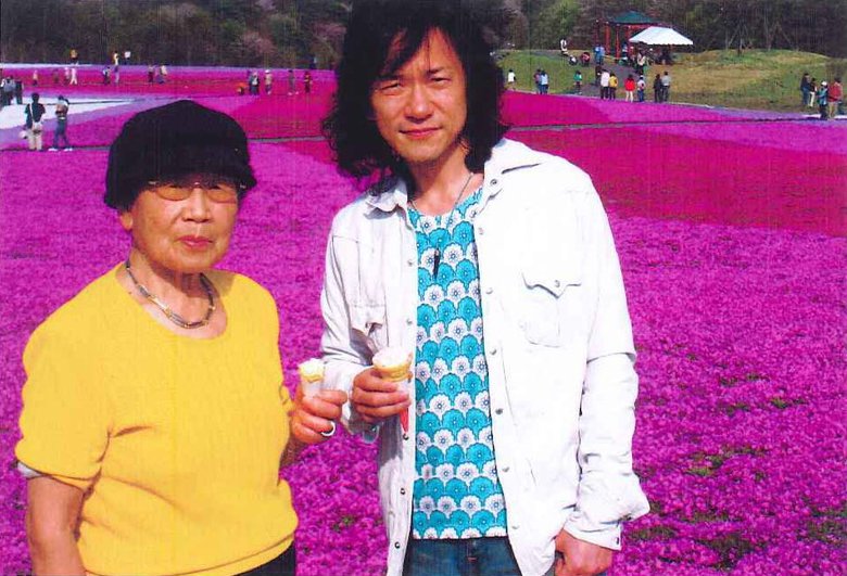 お母さんとのツーショット