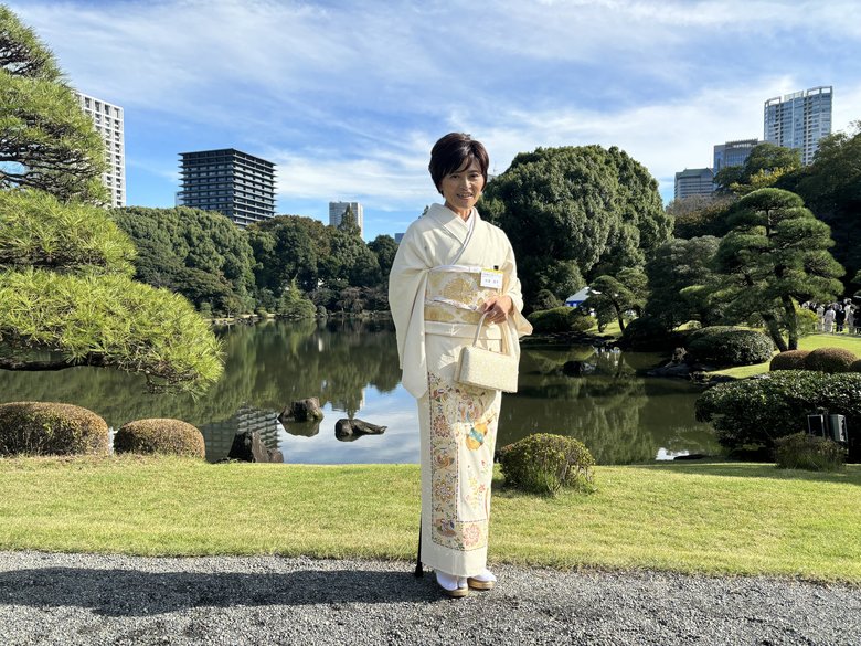 赤坂御苑で行われた園遊会にて