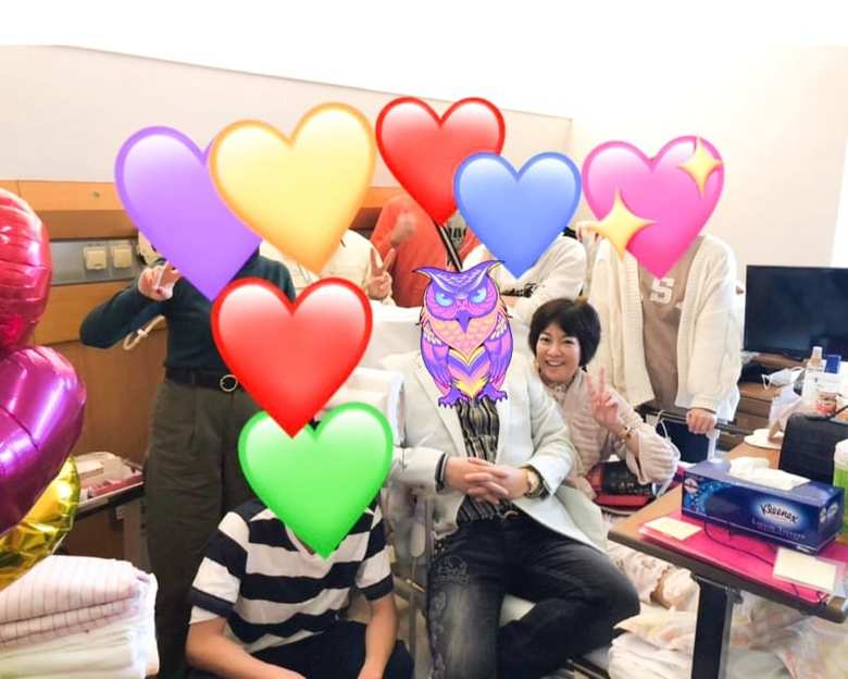 舌がんで入院中に、夫と7人の子どもに励まされた