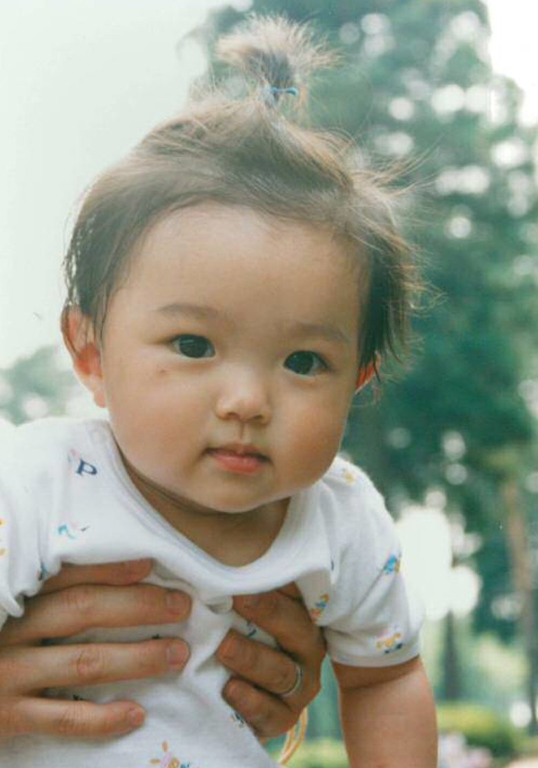 ほっぺがぷくぷく！0歳のころの井上さん