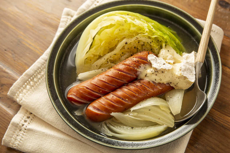 「このポトフ最強…」ソーセージとカマンベールチーズのスープのレシピ