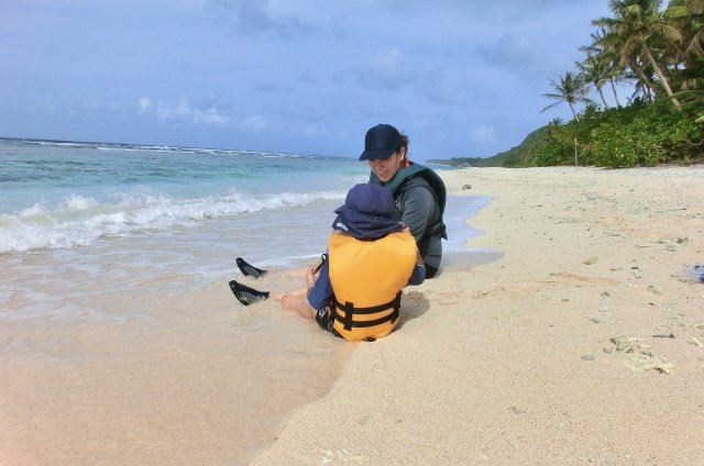 息子さんが3歳の頃に訪れた海外のビーチリゾートで