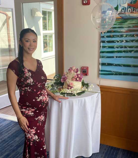 出産を控える森さんのために友人たちがベビーシャワーを開いてくれたのだそう！