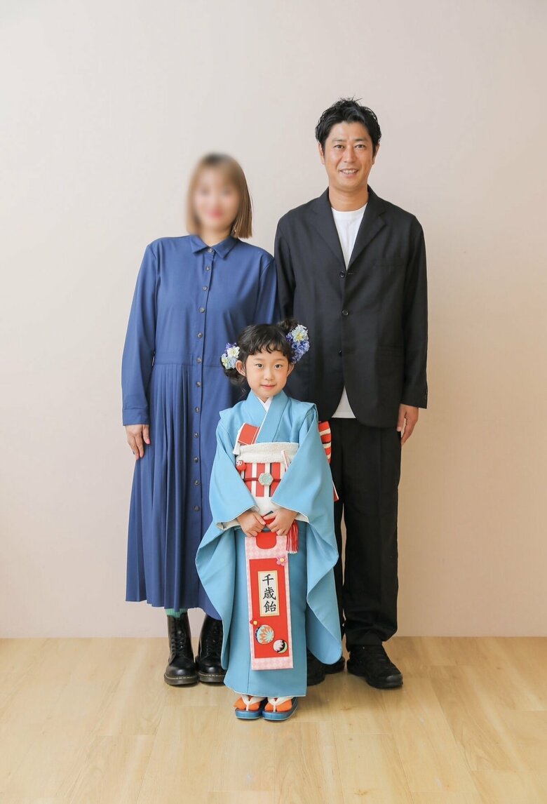 娘・さくちゃんの七五三で
