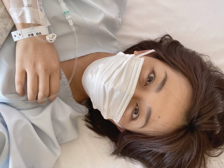 手術を終えスッキリ。もう大丈夫だよと伝えたくて、意識が戻ってすぐ撮影