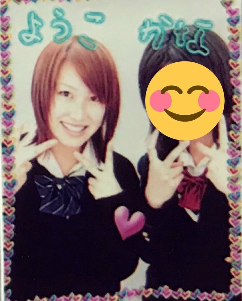 ショートヘアも似合う！高校生時代