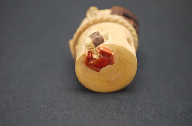 猿かに合戦の後ろ姿