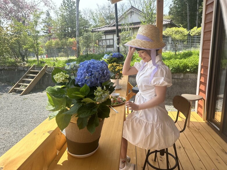 移住先の飯舘村にあるゲストハウスにて