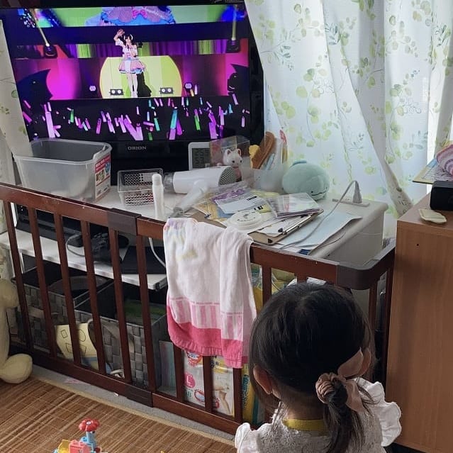 娘と一緒に丸山彩さんのライブ動画を鑑賞