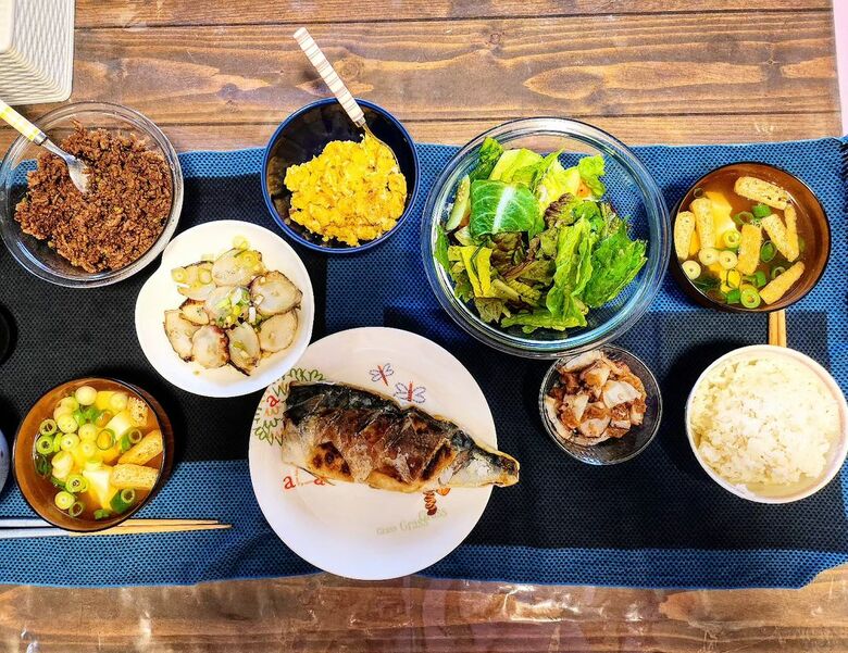 夫である山崎さんの手料理はなんとも美味しそう！