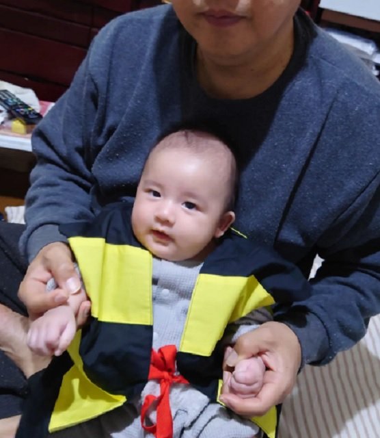 生後3か月のころの太郎くん