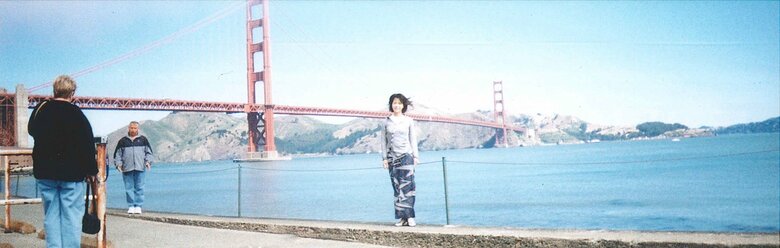 2002年の休業中、アメリカを訪れた際の一枚