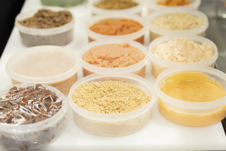 ずらりと並んだ具たち。ひとつひとつ丁寧に手作りされている