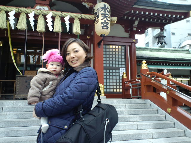 こどもの健康のご利益がある水天宮で初詣