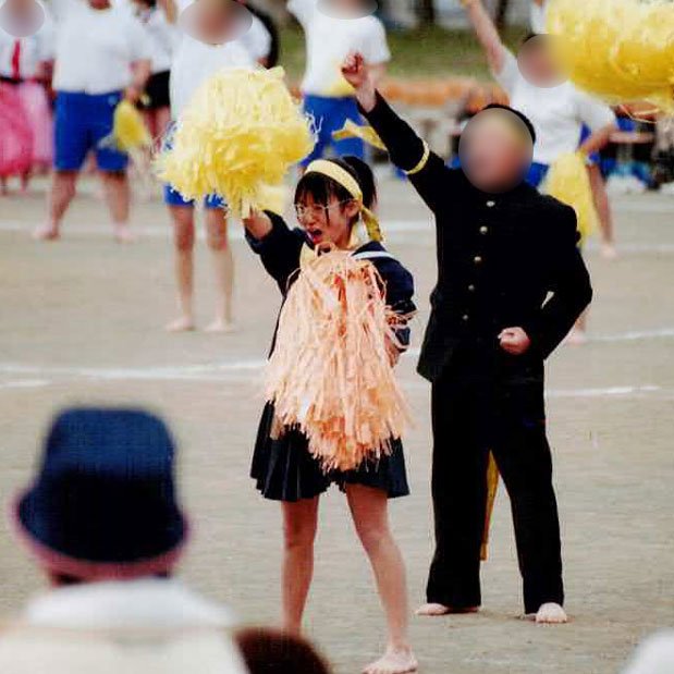 中学3年生の運動会では応援団として活躍