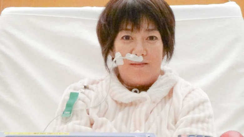 舌がんで入院中のちえみさん