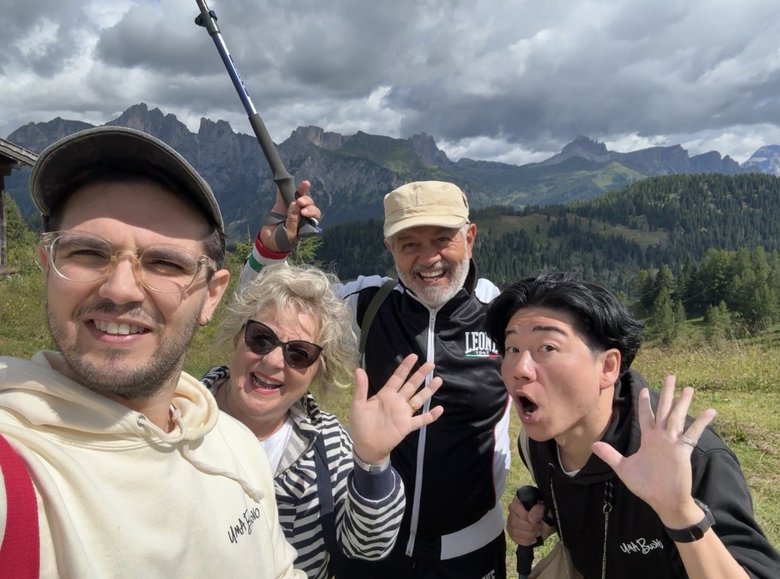 毎年イタリアと行き来してニコぷさんの家族と旅行を楽しみます