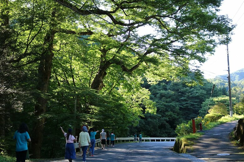 のどかな小菅村の自然のなかで学生たちは少しずつ打ち解けていった