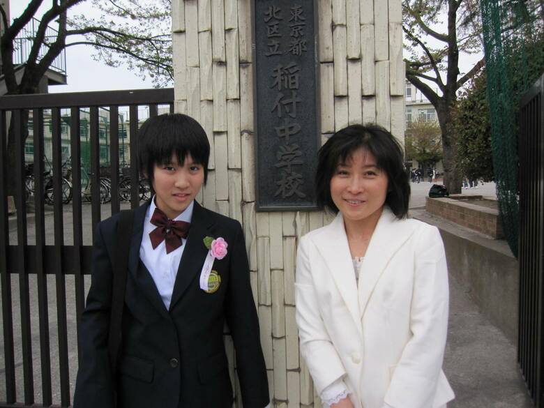 美宇さんは親元を離れ東京都北区にある稲付中学校に入学