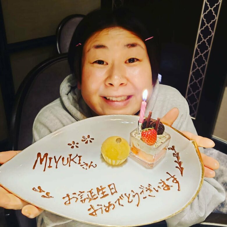 大島さんの誕生日お祝い