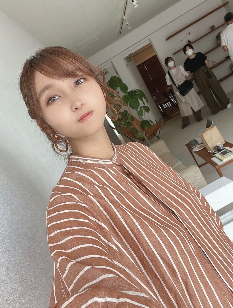 妊娠9か月の1枚。「このとき、まだ何も入院準備をしていませんでした」