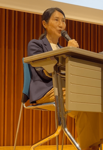 講演活動も行う大前さん