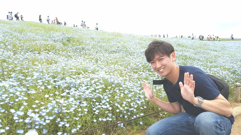 国営ひたち海浜公園のネモフィラと