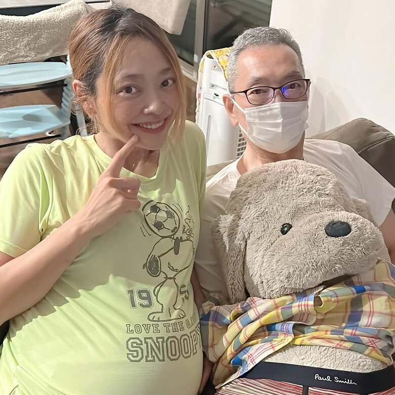 第3子出産直前に父と