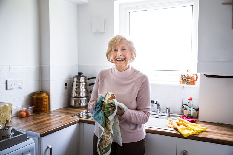 Independent Senior Woman in her Kitchen