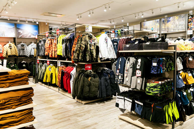 ワークマン女子の店内