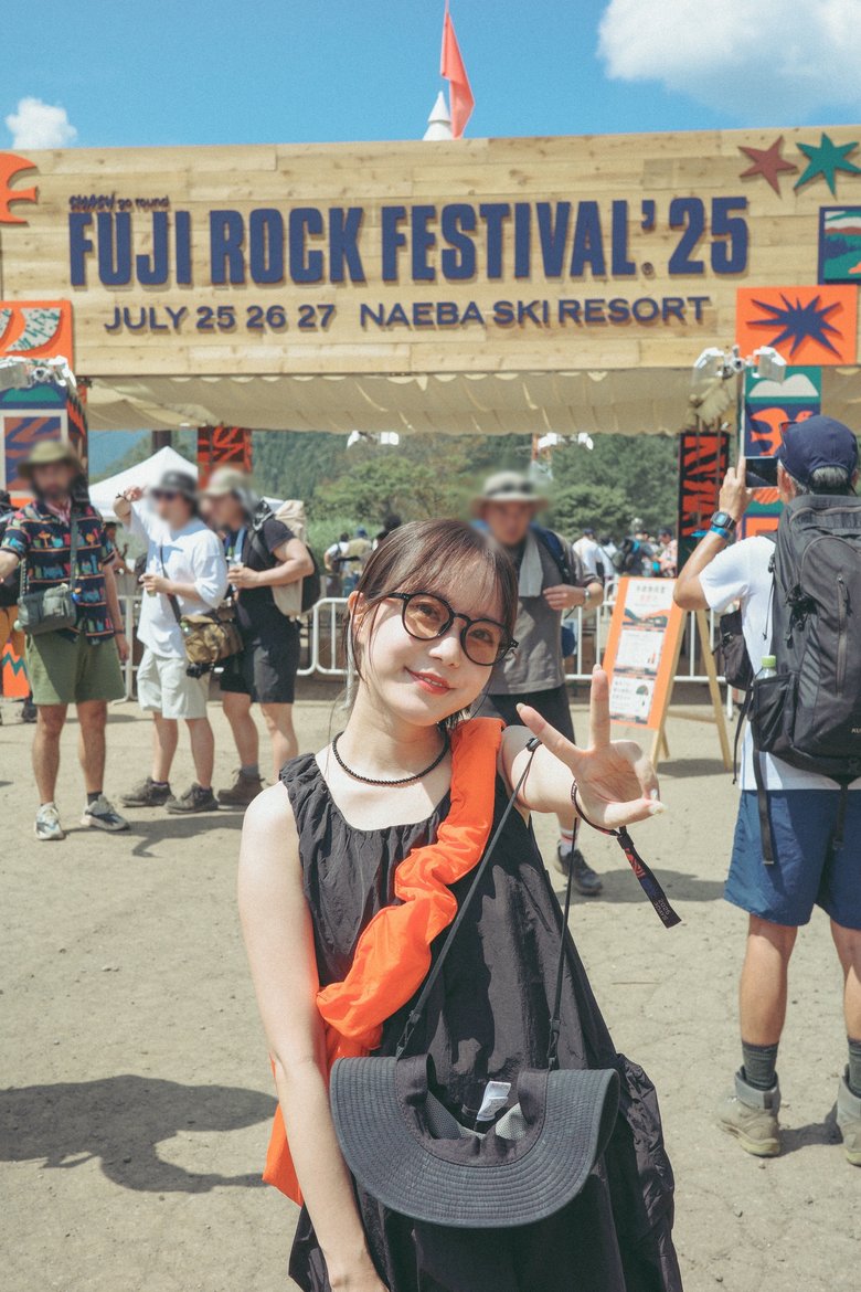 忙しい合間を縫って音楽フェスに参戦するのが楽しみのひとつ