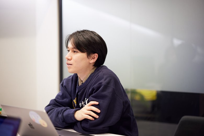 落ち着いた受け答えが印象的な大空さん