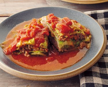 レタスとひき肉の重ね煮レシピ