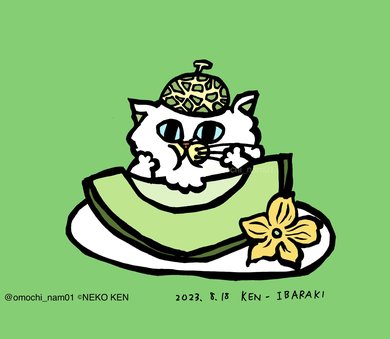 河地道貫の猫の絵 47都道府県のご当地ネコ」小学4年生の作品に大反響「絶対に納豆