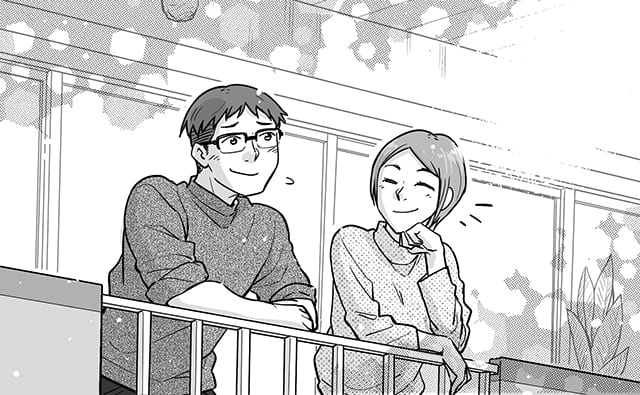 夫婦が話しているイメージイラスト