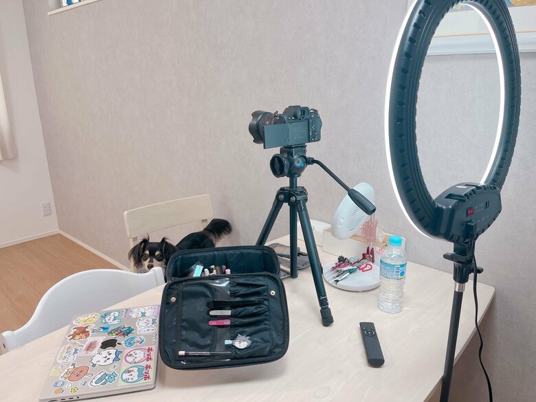 メイク道具は意外とシンプル