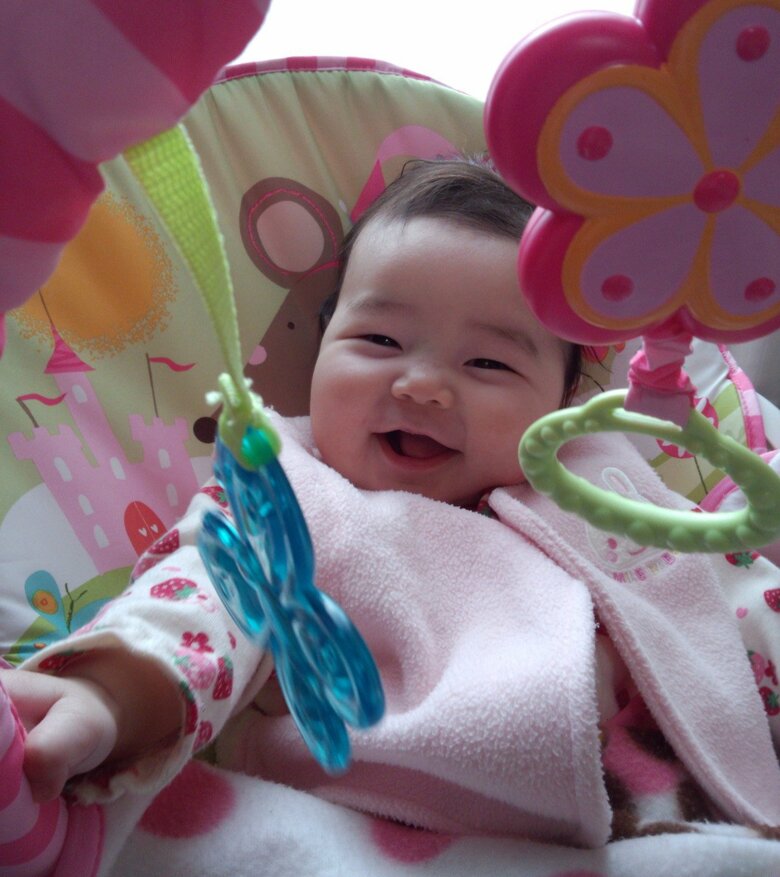 ウエスト症候群を発症する2週間前の写真