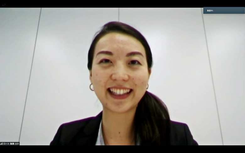 小川未紗さん　ロート製薬株式会社　広報・CSV推進部　広報・CSVグループ所属。国内製薬会社にて医療用医薬品の営業経験を経て、2017年4月ロート製薬に入社。女性と子どもの健康社会課題に危機感を持ち、様々なステークホルダーと連携しながら解決に向けたイベントやセミナー等を企画・運営している。また、社外チャレンジワークで子ども向け食育レッスンを開講している。