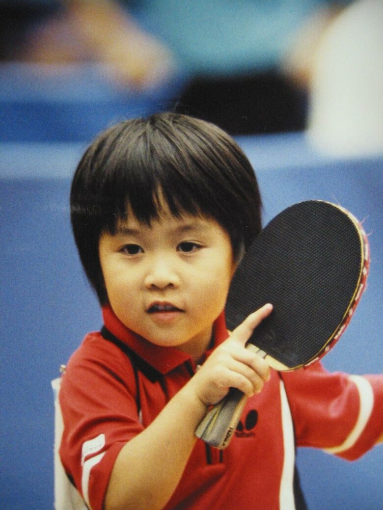 美宇さんは4歳で全日本卓球選手権大会・バンビの部に初出場して注目を浴びる