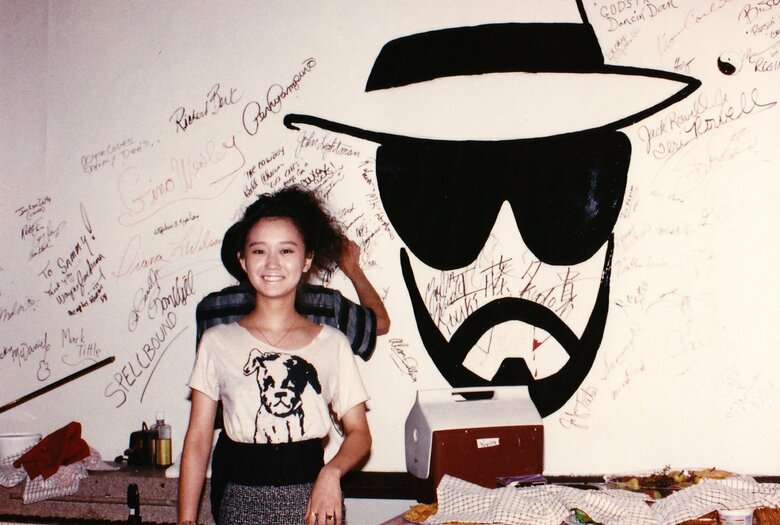 後に出演する『ミステリー・トレイン』の現場で