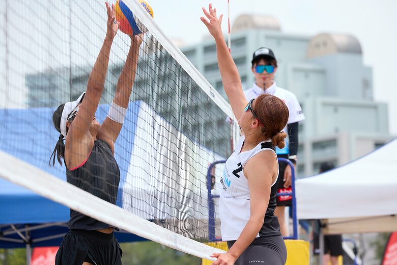 バレーボールでも得意だったスパイクはビーチバレーでも磨きをかけていった