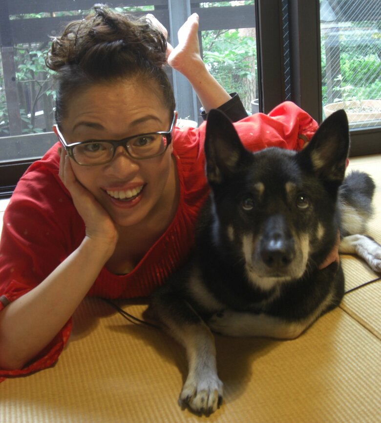 脚に障害のある愛犬・晴太郎と一緒に