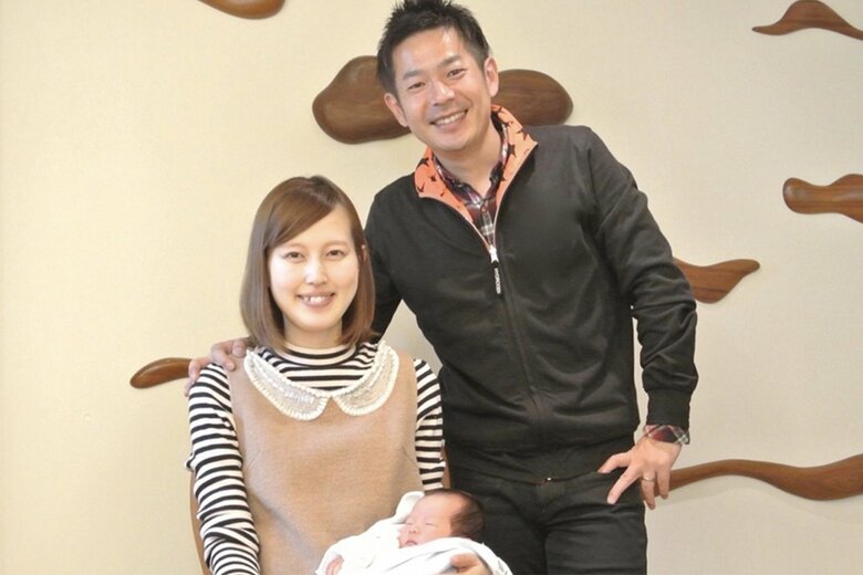 家族3人の記念ショット