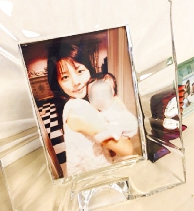 長男出産直後の吉岡さん