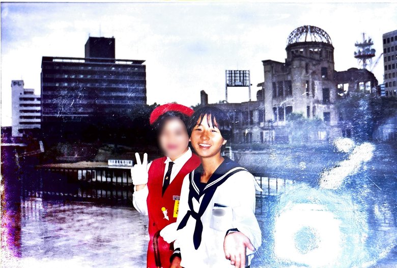 中学校の修学旅行のときの様子